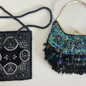 Vintage 1940 style bead bags
